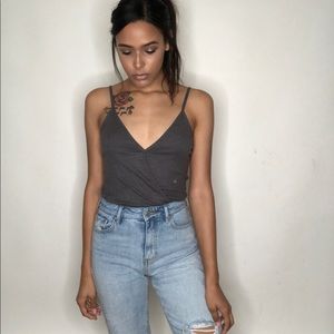 Grey bodysuit tank top🖤